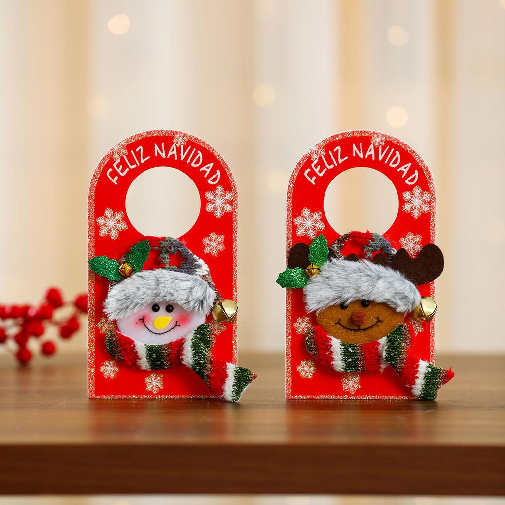 Christmas KT Board Doll Doorknob Hanging Christmas Pendant Hotel Shopping Mall Home Christmas Decorations