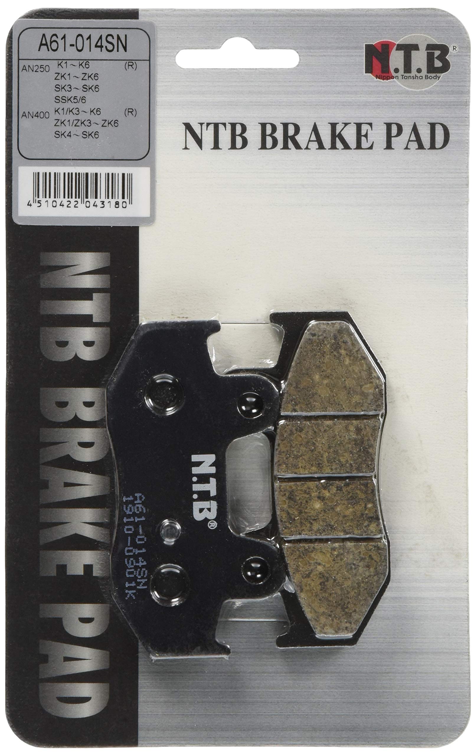 

NTB A61-014SN Brake Pad for Suzuki Cars