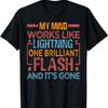Minha Mente Funciona Como um Raio - Um Relâmpago e Já Foi Camiseta