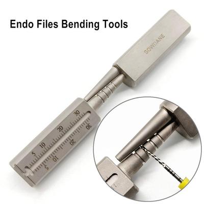 1 Set Dental Endodontic Files Bender Bending Tools Root Canal File Pre-bender Stainless Steel Endo Files Pre-bending Tools
