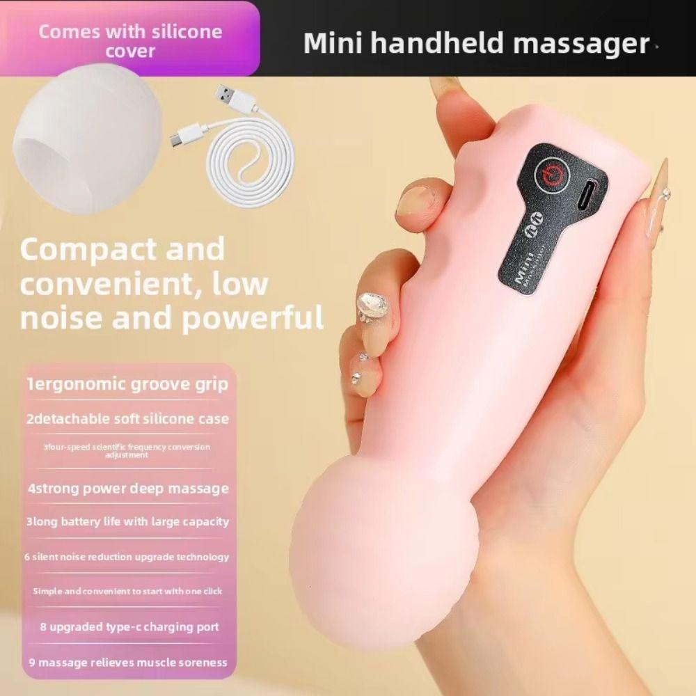 Wear Resistant Deep Tissue Massage Device Soft Massage Head Handheld Muscle Massage Machine  Neck