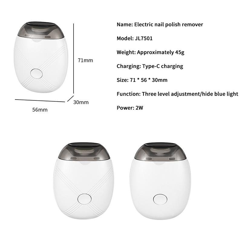Electric Nail Filer Rechargeable Fingernail Polisher With Light Automatic Electric Nail Clipper For Nail Care And Polishing