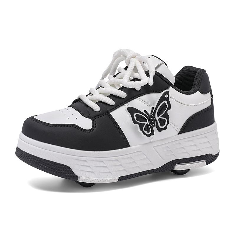 Student Runaway Shoes Four-Wheel Children'S Roller Skates Boys And Girls Removable Ultra-Light Version Shoes With Wheels