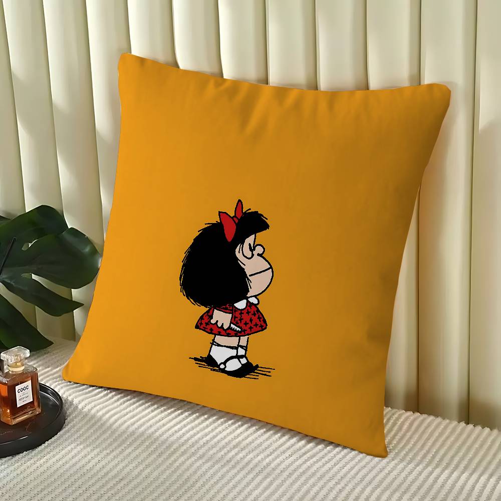 

Mafalda Pillow Cover Design Cushion Cover Decor Holiday Decorati 16x16Inch