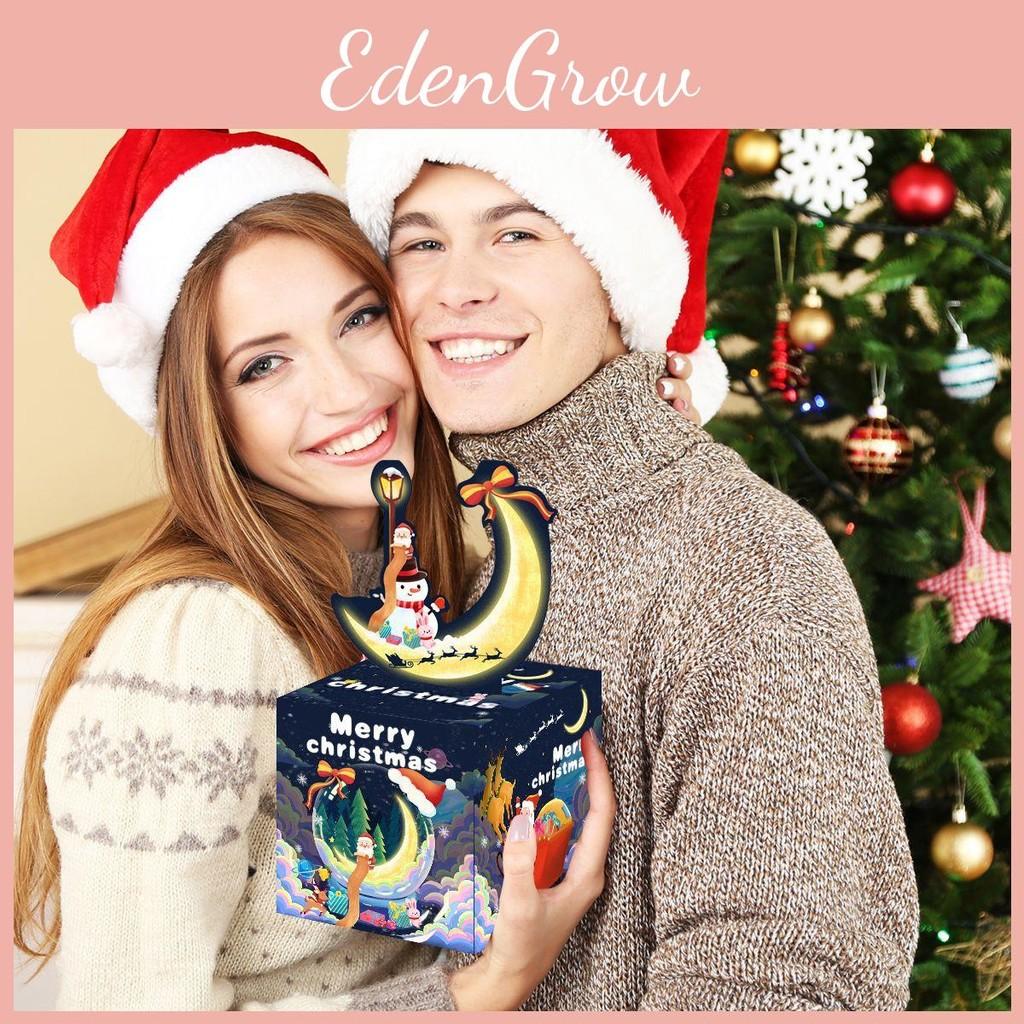 Santa Money Christmas Box With Gift List In Deep Blue Festive Decorations Event