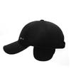 NORTHWOOD Winter Warm Baseball Caps for Men Ear Protection Cold Proof Cotton Dad Hat with Thick Velvet Baseball Hat