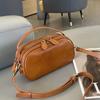 Leather messenger bag spring and summer versatile fashion handbag small fresh first layer cowhide high-end small square bag