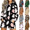 Women's Casual Long Sleeve Halloween Print Hoodie Pullover Top