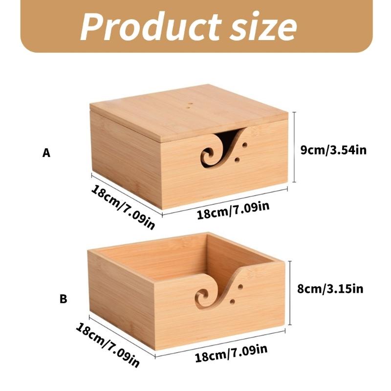 Square Knitting Bowl Crocheting Bowl Wool Holder Knitting Bowl Holder Wool Storage Bowl Knitting Accessories for Daily