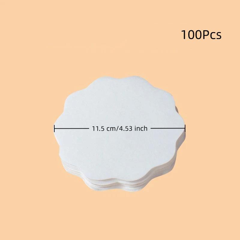 100/500 Pezzi Tazza A Prova di Perdite Carta Usa e Getta Caffè Tè al Latte Bevande Calde e Fredde Sicurezza Alimentare Base di Carta Forma a Fiore Carta Sigillante