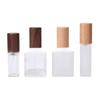 Portable Glass Perfume Bottle with Wooden Cap, 5ml & 10ml Options