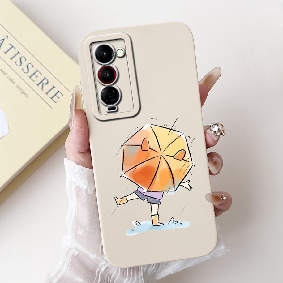 For Tecno Camon 18 Premier Case CH9 CH9n Shockproof Silicone Soft Bumper For Tecno Camon 18 P 18P 18i Camon18 Flower Phone Cover