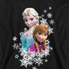 Frozen Childrens/Kids Anna And Elsa Snowflake Portrait Hoodie