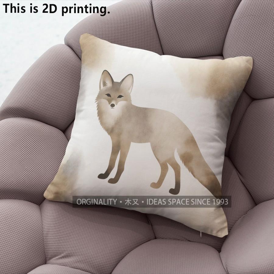 Fox Themed Decorative Pillow Covers Pattern Cushion Cover Suitable for Sofa Bedroom Car Pillow Cover