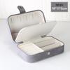Double Layer Large Capacity Flannel Jewelry Box for Earrings, Necklaces, and Rings