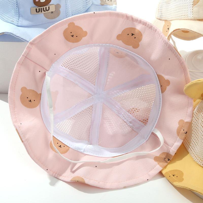 Cappelli Estivi per Bambini con Protezione Solare Cappelli da Pescatore Traspiranti in Rete per Bambine Cappelli da Sole Carini e Adorabili per Viaggio per Bambini