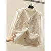 Korean New Vests 2026 Spring Autumn Vest Women Waistcoat Winter Warm Thick Fleece Vests Women Sleeveless Jacket Ladies Waistcoat