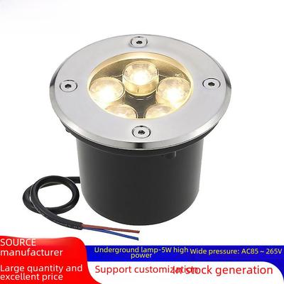 Outdoor Waterproof LED Landscape Spotlight: Embedded 3W/5W Circular Square Light for Lawn, Aisle, Corridor
