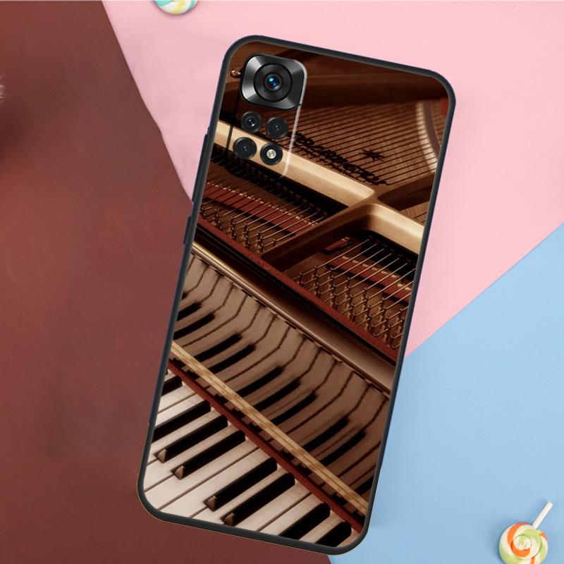Piano Keys Keyboard design Cover For Xiaomi Redmi Note 13 14 Pro 12 11 9 10 9S 10S 11S 12S Redmi 14C 10C 12C 13C Case