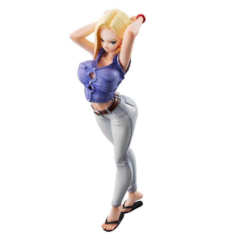 Stunning Dragon Ball Z Gal Android No. 18 Pvc Figure 20cm Tall Statue Ver.iii Gift