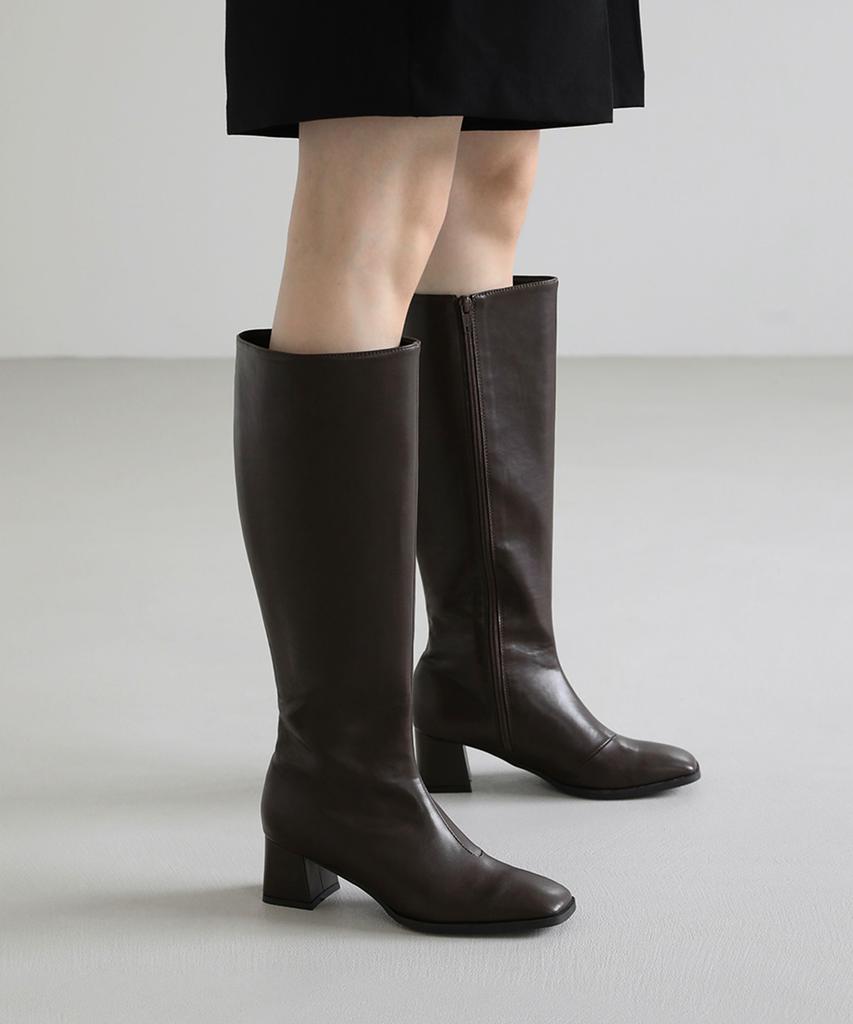 Sappun Neva Square Long Boots (5Cm)