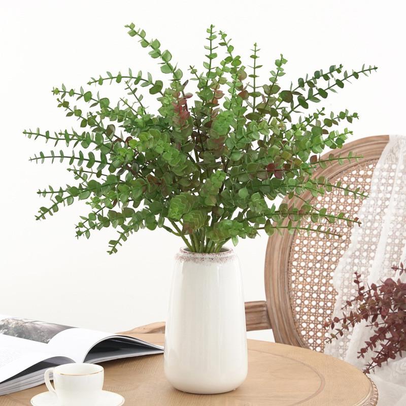 Stem Eucalyptus Artificial With Multiple Colors For Home Decor Props Photography