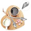 RVS Sauslepel Tekengereedschap voor Dressing Dessert Voedselbord Decor Ontwerp L