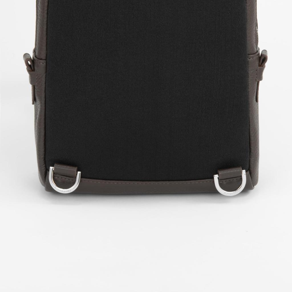 Orobianco Fiore Italian Leather Body Black Bag, 4L, 550g, No. 93004, Men's,