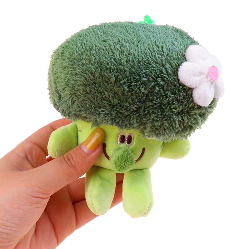 Cute Vegetable Broccoli Plush Stuffed Doll Cauliflower Soft Plush Toy Couple Keychain Bag Pendant Kid Gift