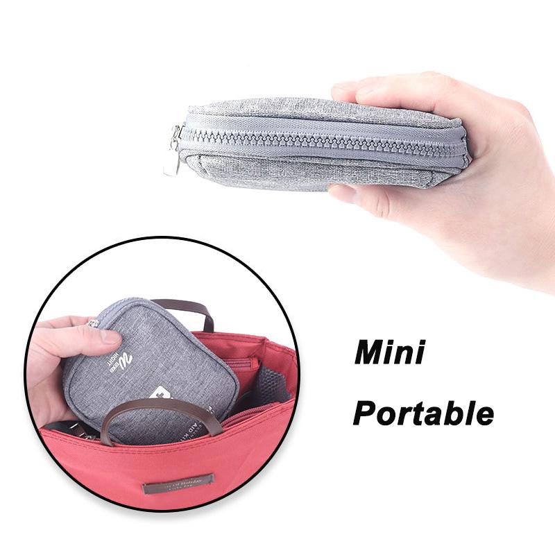 Mini Bärbar Medicin Förvaringsväska Camping Utomhus Resor Första Hjälpen Kit Medicinpåsar Organizer Nödöverlevnadsväska Pillfodral