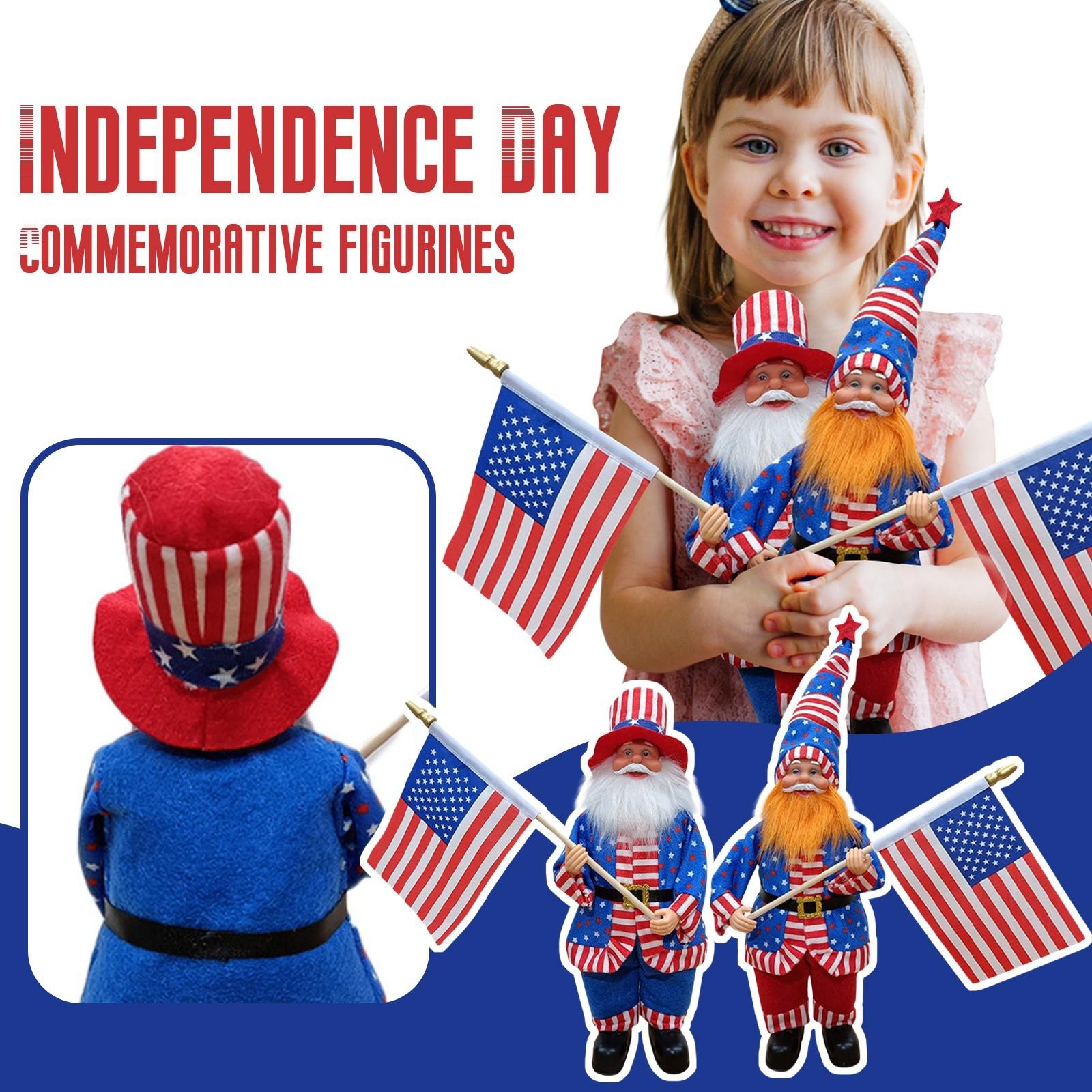 

American Independence Day Unclesam Wearing A Top Hat Souvenir Figure Decoration