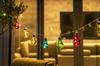 Takasho LGB-PT10CL Battery-Operated Garden Light, Party Light, 10 Color Bulbs, PVC Resin, Outdoor Christmas Illumination Light