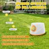 Lanceur de balles automatique pour chiens, Machine interactive de lancer de balle avec 3 niveaux de distance(20-46 pieds) & 5 Balles, Lanceur de Balle pour Chien pour Jouer à l'Intérieur et à l'Extérieur