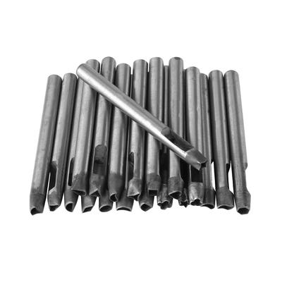 20 Pcs Set Leather Craft 6mm Carbon Steel Flower Punch Hole Tool for Wallet Belt Decoration