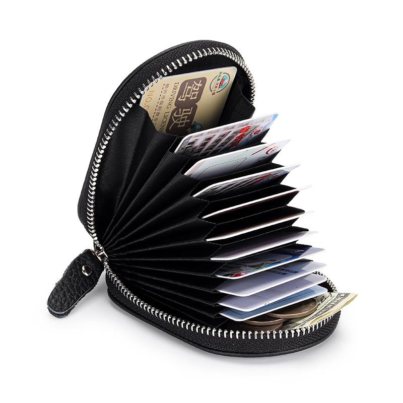 Small Penguin Shape Card Holder Coin Purse Cartoon Cute Genuine Cow Leather Zipper Purses Mini Wallet