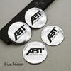 4pcs 56mm 60mm 65mm Logo ABT Car Wheel Center Cover Hub Caps Badge Sticker Decals For Audi S RS SQ Etc Series Auto Accessories