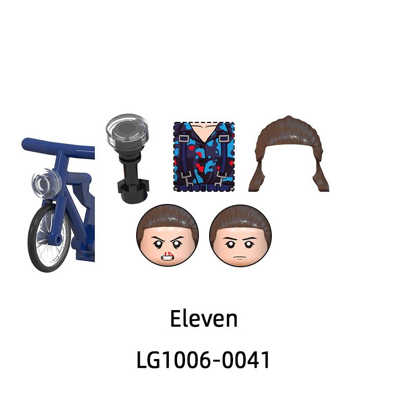 LG1006 Stranger Dustin Max Eleven Erica Sinclair Mike Nancy Steve Robin Вещи Модельные Блоки MOC Кирпичи Набор Подарки Игрушки