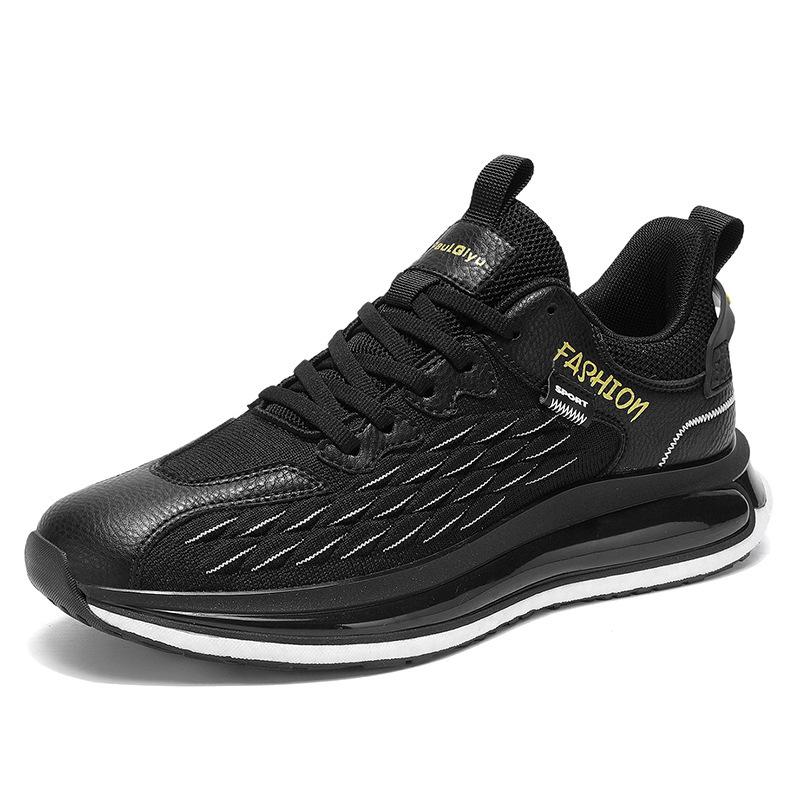 

Fashion Outdoor Men s Sports Running Jogging Shoes Casual Sneakers Fashion Breathable Anti-Slip Mesh Light Shock-absorption Tennis Shoes 39 чёрный