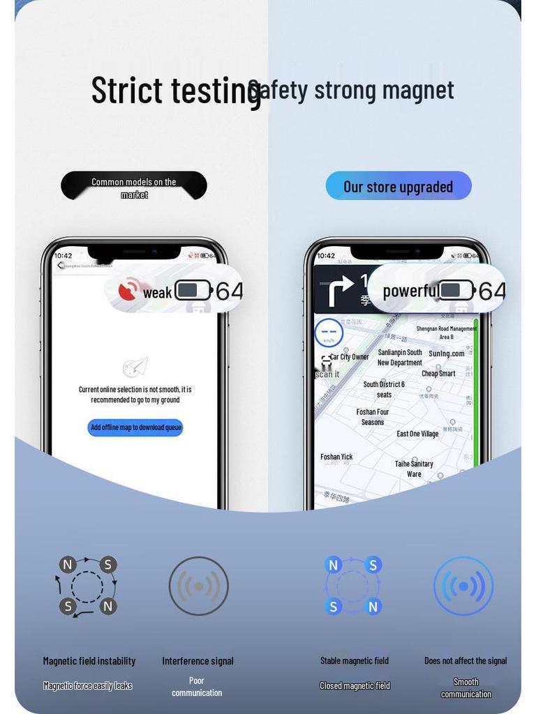 Creative 720° Rotating Magnetic Car Phone Mount: Multifunctional, Strong, Multi-Angle Design
