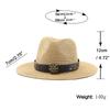 Specially for British fashion flat shade sun hat for men and women couples straw hat outdoor casual jazz top hat