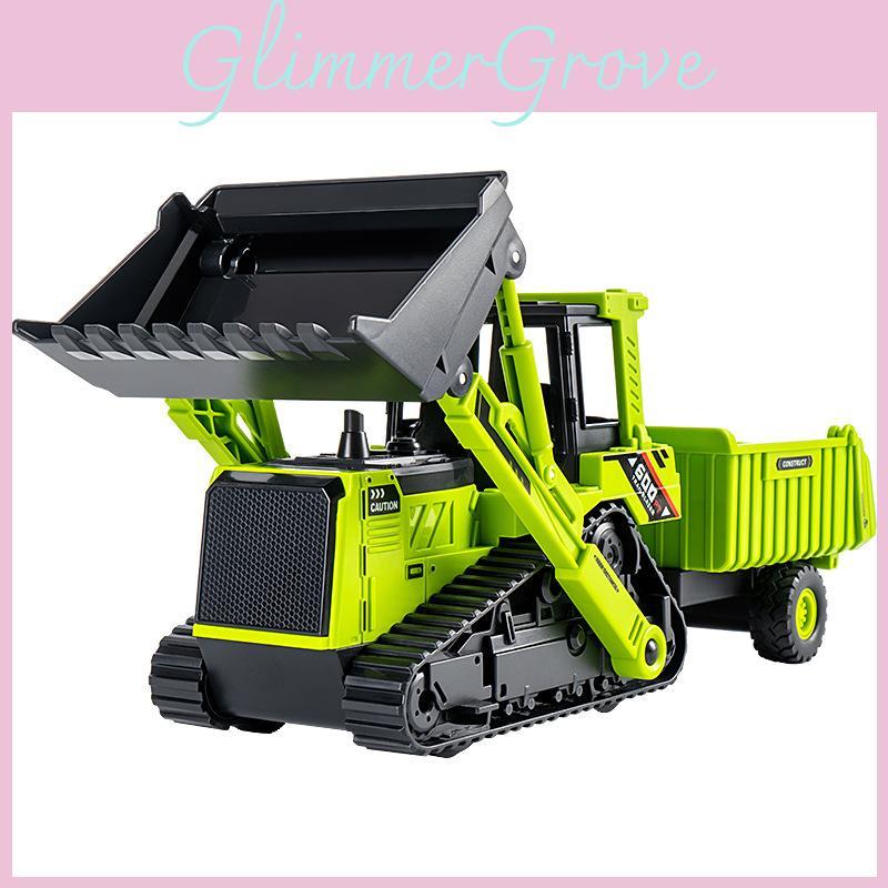 Double Headed Bulldozer Vehicle Model With Inertia Control For Kids Play And Collectors