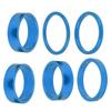 6Pcs Bicycle Headset Spacer Aluminium Alloy Bike Handlebar Stem Spacers for Mountain BikeBlue