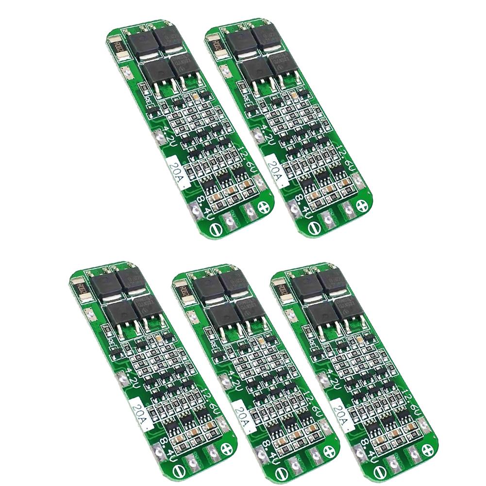 3-10pcs 3S 20A Li-ion Lithium Battery 18650 Charger PCB BMS Protection Board 12.6V 59x20x3.4mm Li-ion Battery for Drill Motor