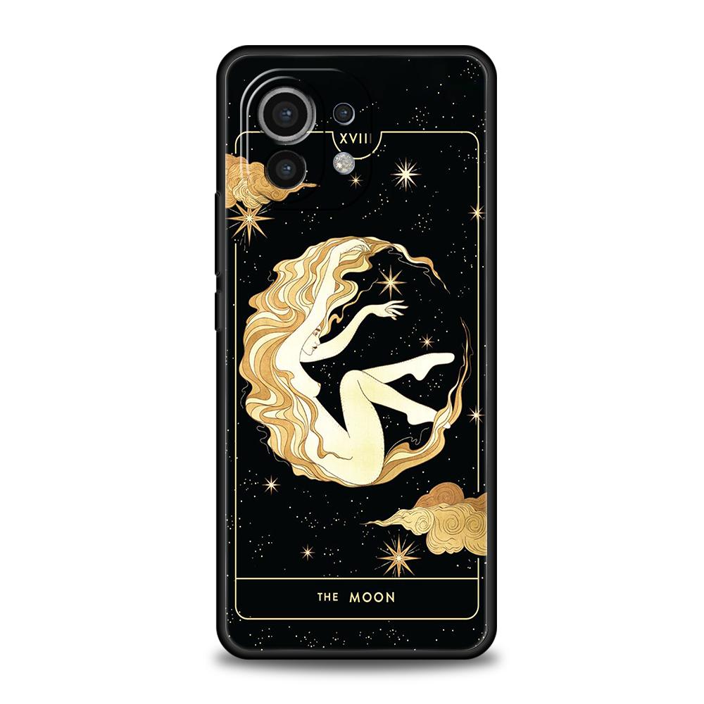 Witches Moon Tarot Mystery Totem Phone Case for Xiaomi Poco F4 F3 X3 X4 X5 GT NFC M3 M4 11 Ultra 12 13 Note 10 Pro Lite 5G Cover