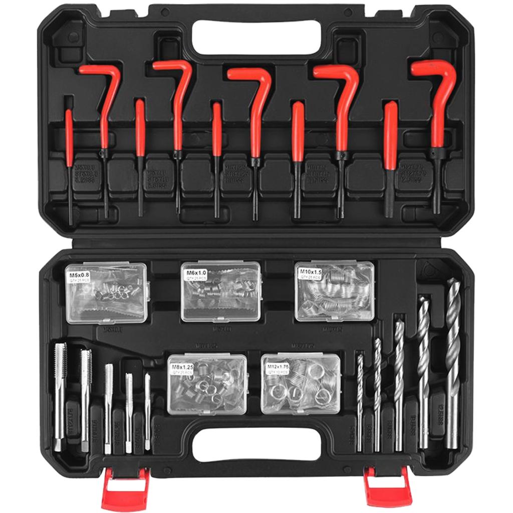 Forcekraft Thread Repair Kit, 131 Pieces