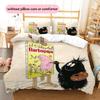 Barbapapa Pattern Bedding Quilt Set  Home Decoration  Gift (1 * Duvet Cover + 2 * Pillowcase  Without Core)