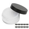10PCS Loose Powder Jars Plastic Cosmetic Sample Containers Empty Box Circular Portable