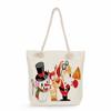 Multifunctional Christmas Printed Thick Rope Shoulder Beach Bag Casual large capacity handbag 7603