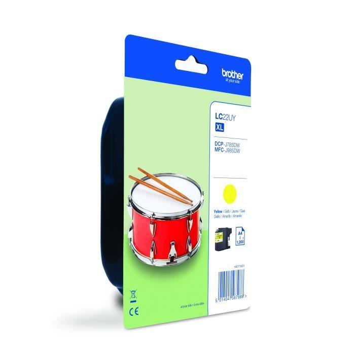 BROTHER Cartouche haute capacité (1200 pages) - Jaune - XL - Pour DCP-J785DW et MFC-J985DW