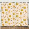 Curtain Cartoon Animal Bear Deer Love Kitten Digital Printing Blackout Curtain Punching